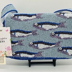 Sardine Beaded Fish Bag - Made in India